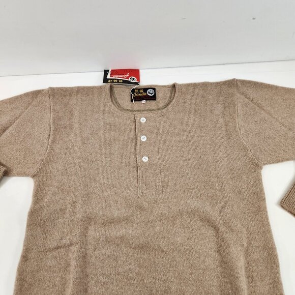 Panda Cashmere / Wool Blend Beige Sweater Vintage New w/ Tags - Picture 3 of 8